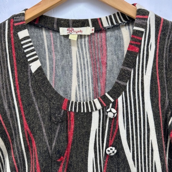 ARYEH Anthropologie WOMENS M Knit Shift Sweater AVANT GARDE Y2K Vintage Dress - Picture 4 of 11